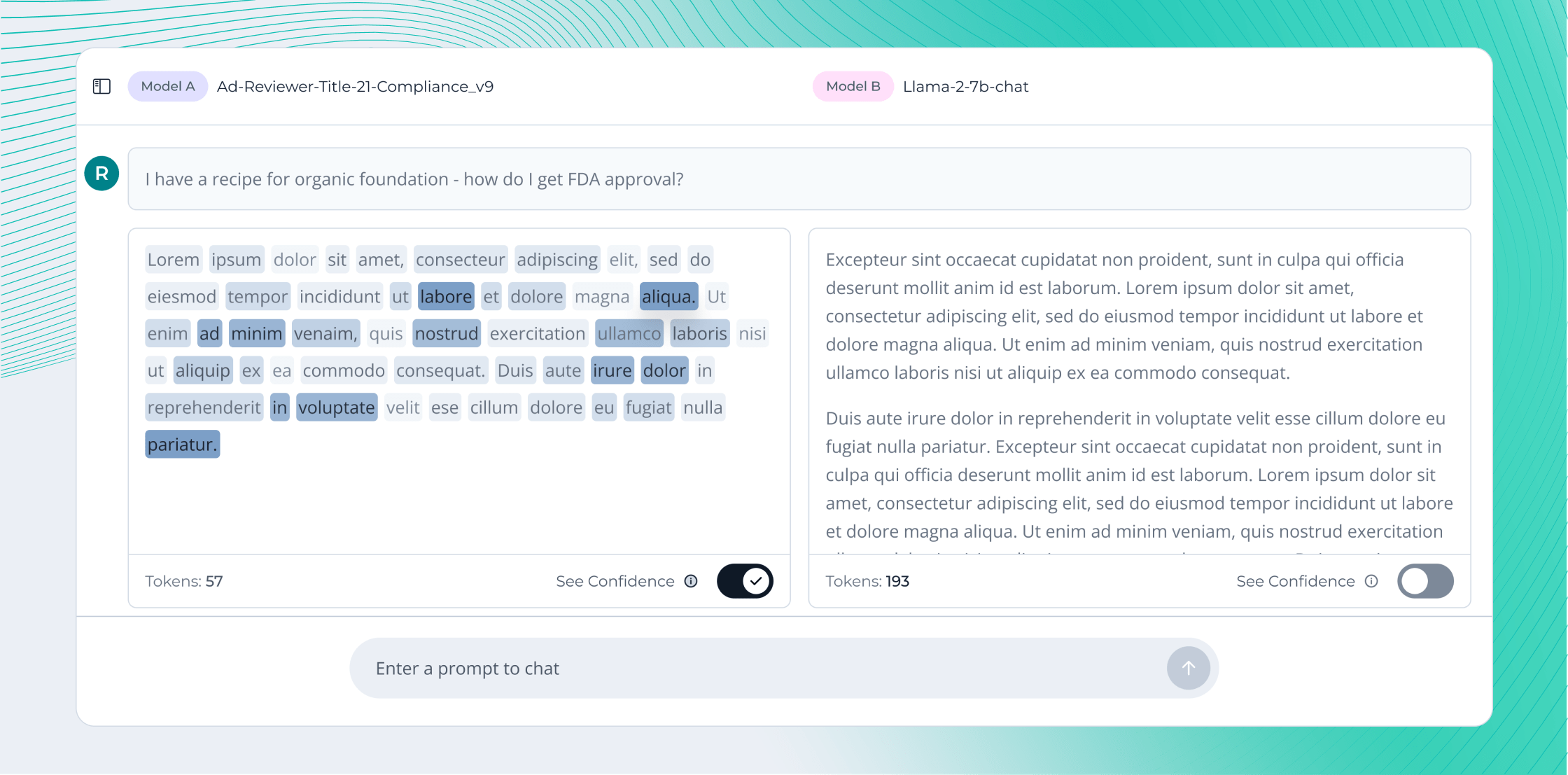 SeekrFlow confidence score explainability feature