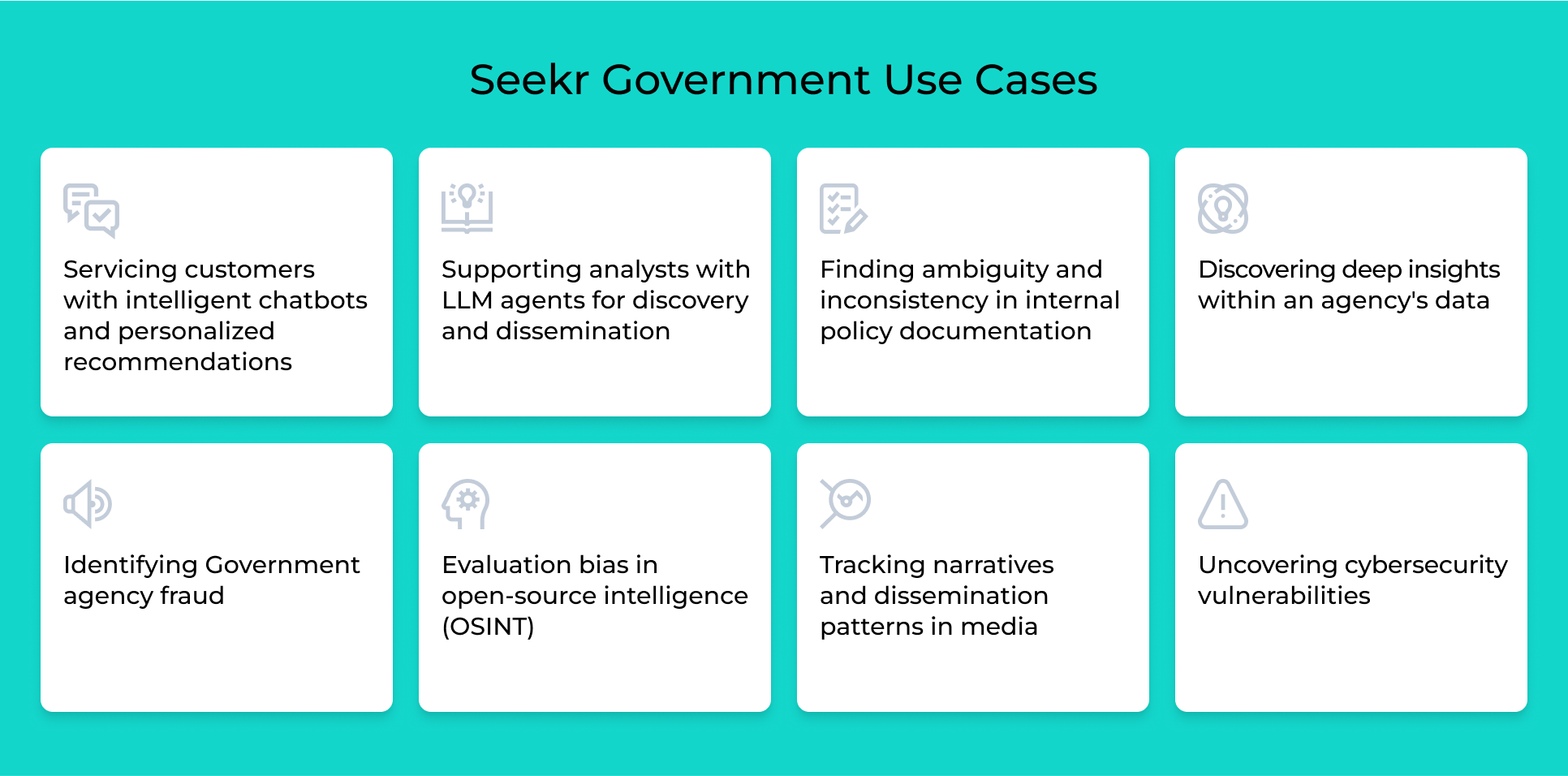 Seekr Government AI use cases