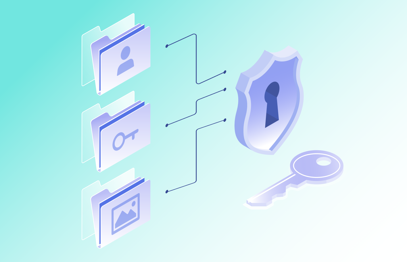 Ai data security icons
