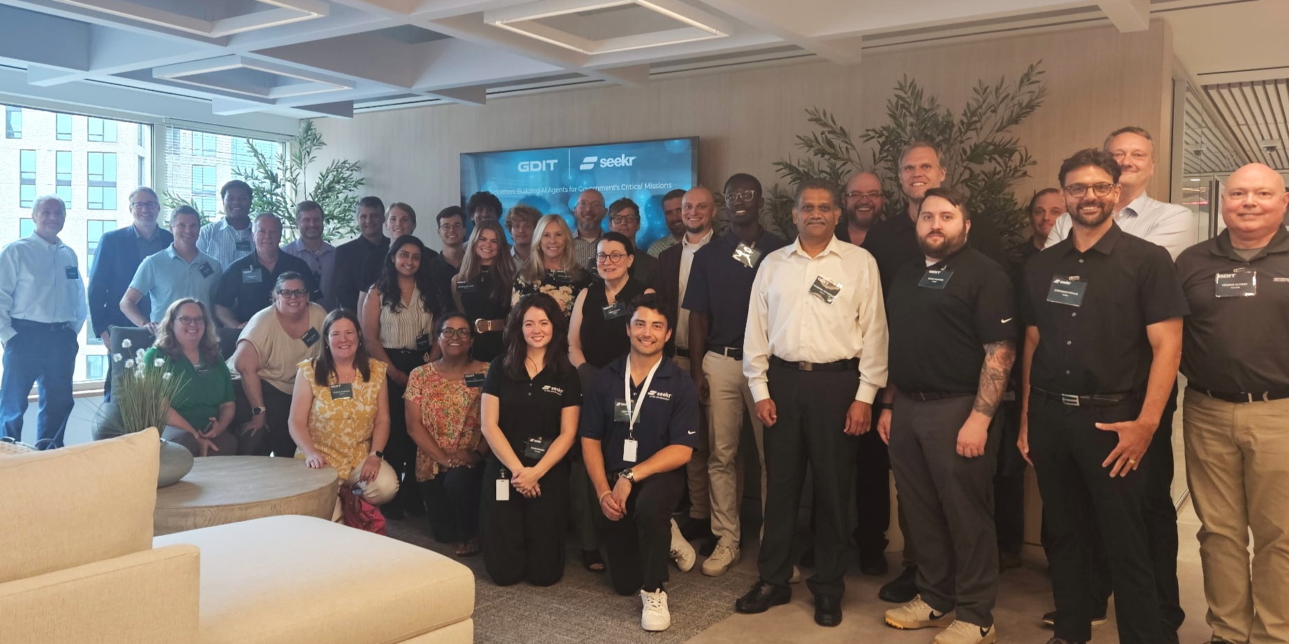 seekr x GDIT hackathon team photo